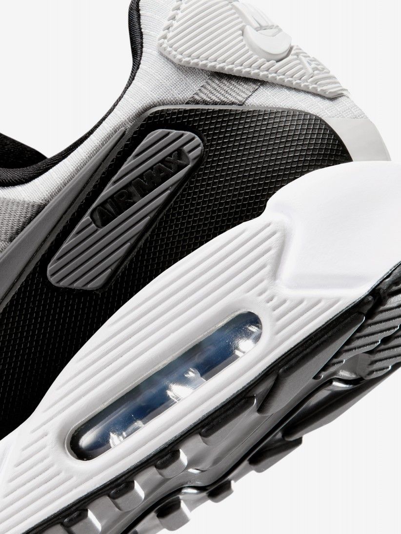 Nike Air Max 90 Gray, White, and Black Sneakers for Men