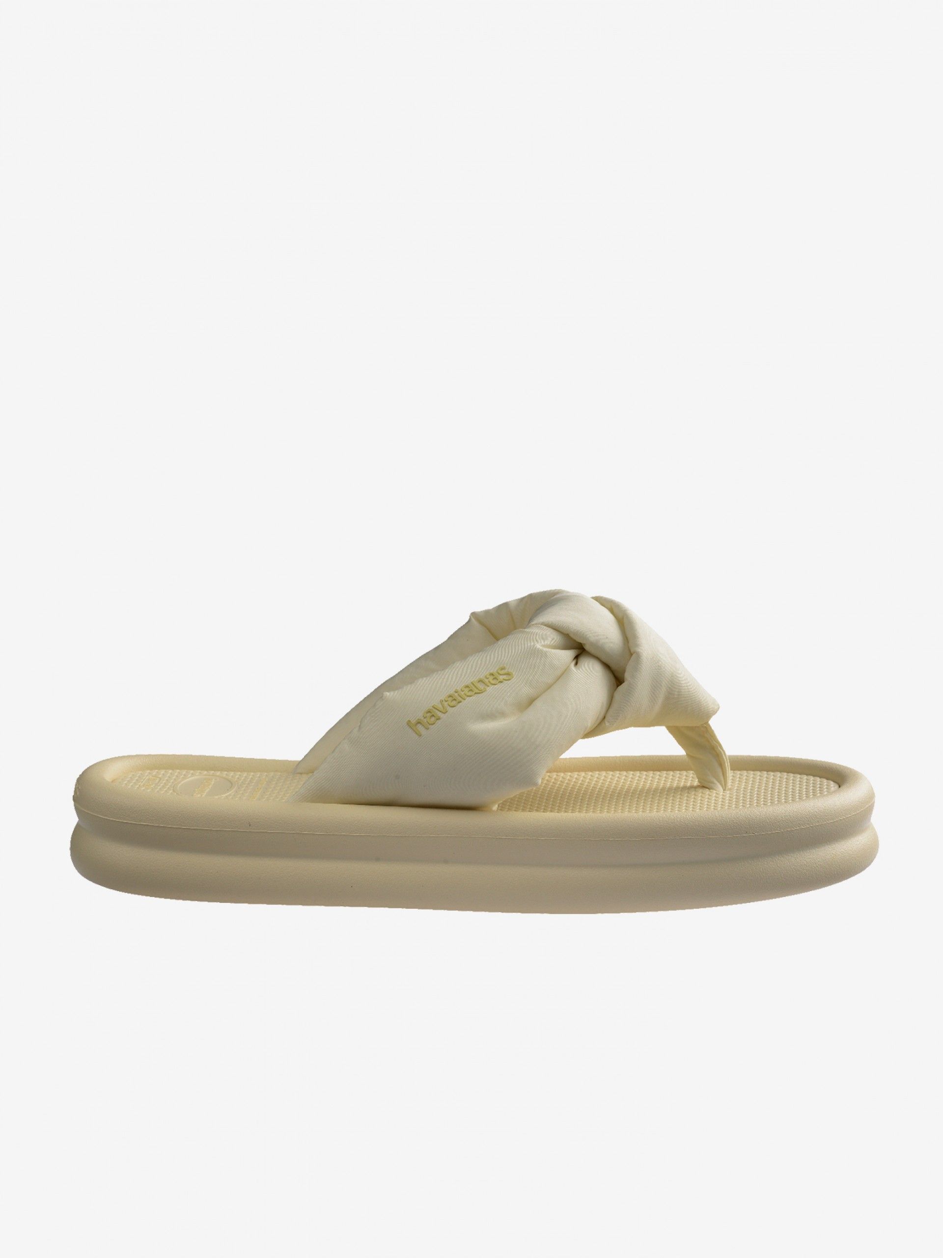 Havaianas Over Puffed Up Beige Platform Slides for Women