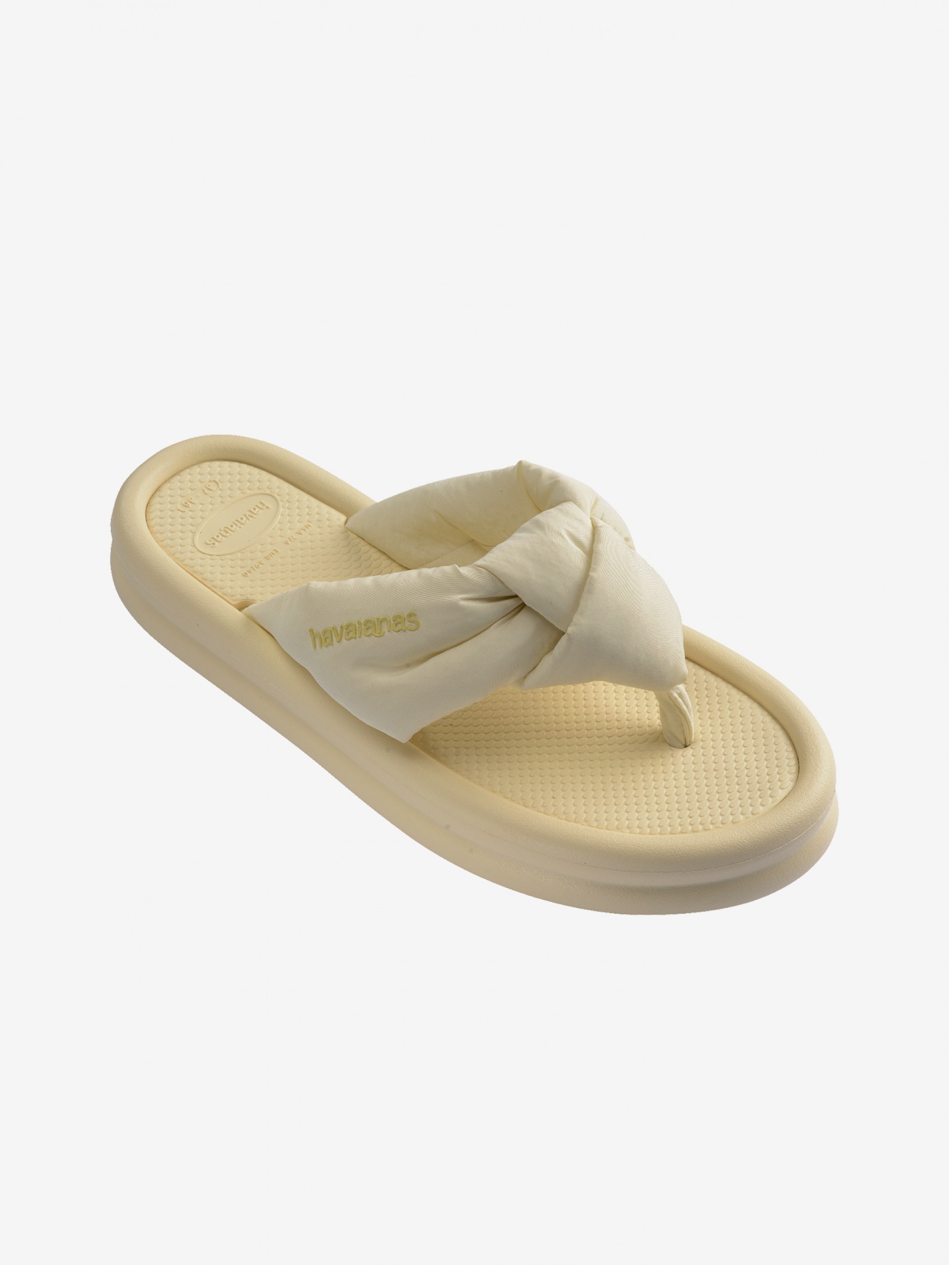 Chinelos De Plataforma Havaianas Over Puffed Up Bege Para Mulher