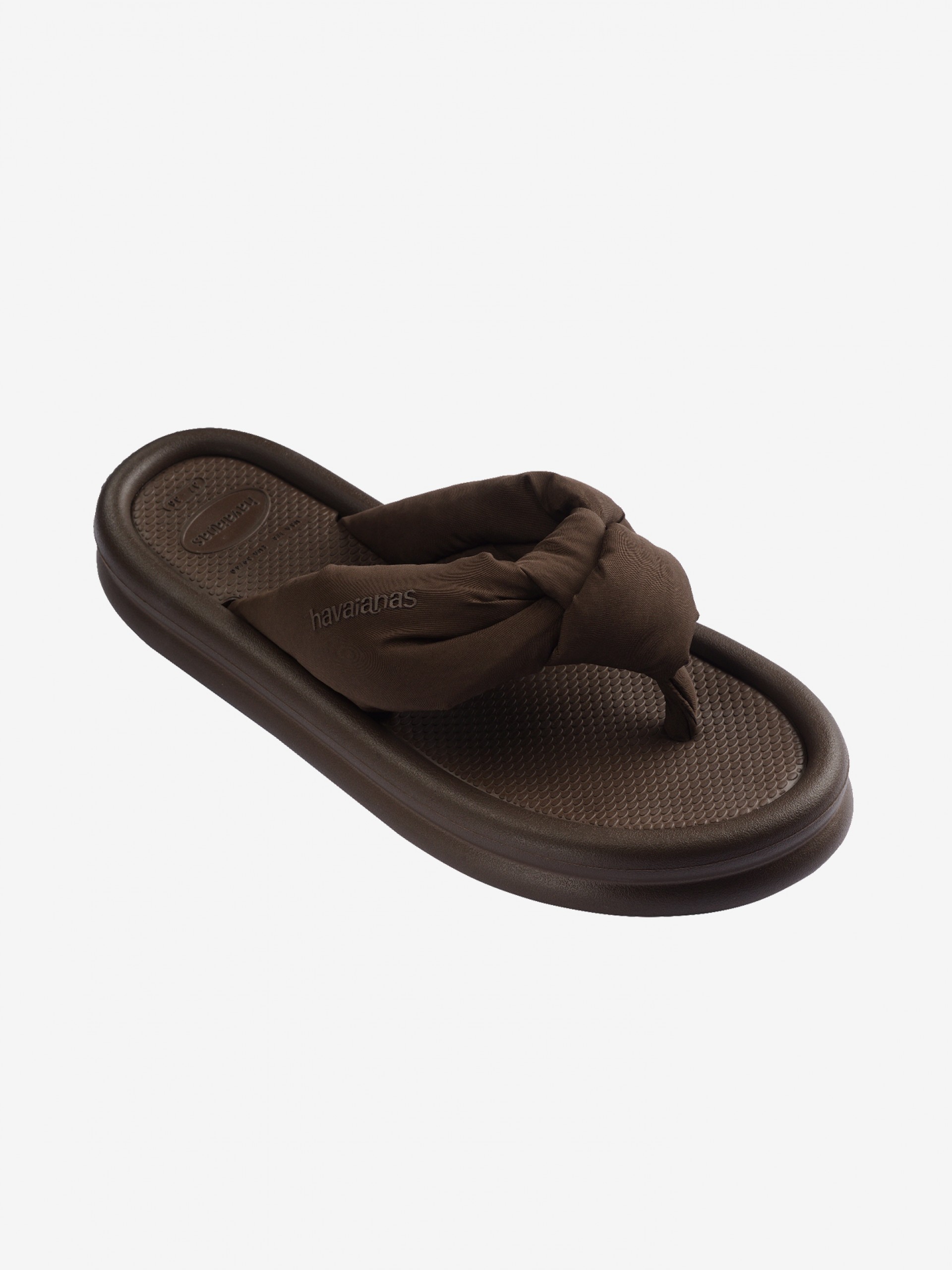 Havaianas Over Puffed Up brown Platform Slides for Women