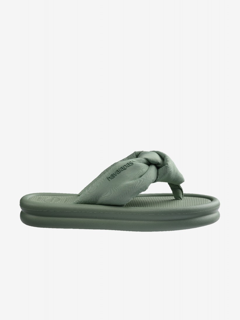 Chinelos De Plataforma Havaianas Over Puffed Up Verdes Para Mulher