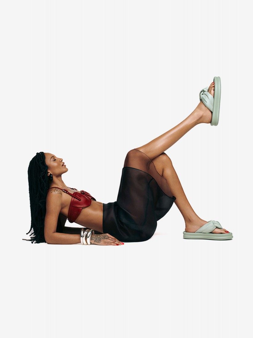 Chinelos De Plataforma Havaianas Over Puffed Up Verdes Para Mulher