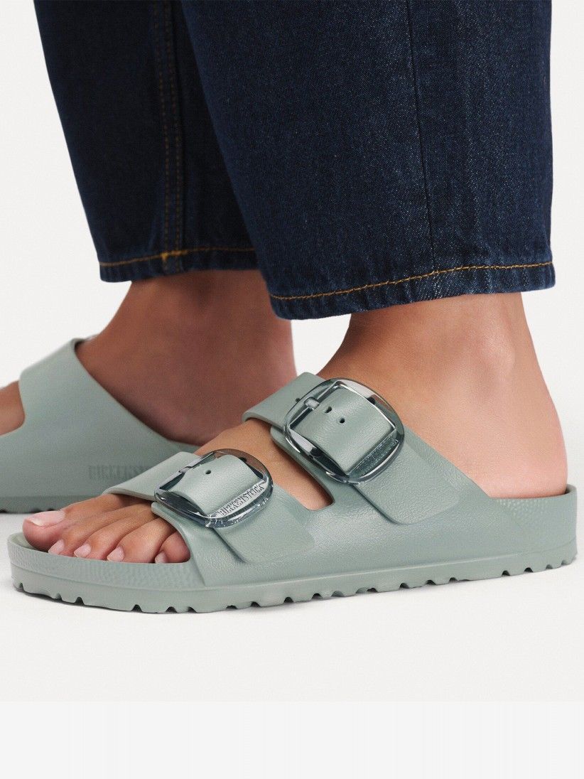 Birkenstock Arizona Big Buckle Eva Grey Slides Birkenstock Arizona Big Buckle Eva Grey Slides