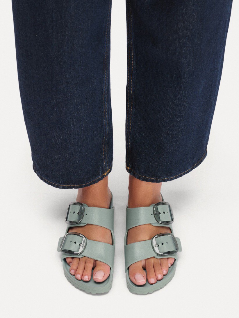 Birkenstock Arizona Big Buckle Eva Grey Slides Birkenstock Arizona Big Buckle Eva Grey Slides