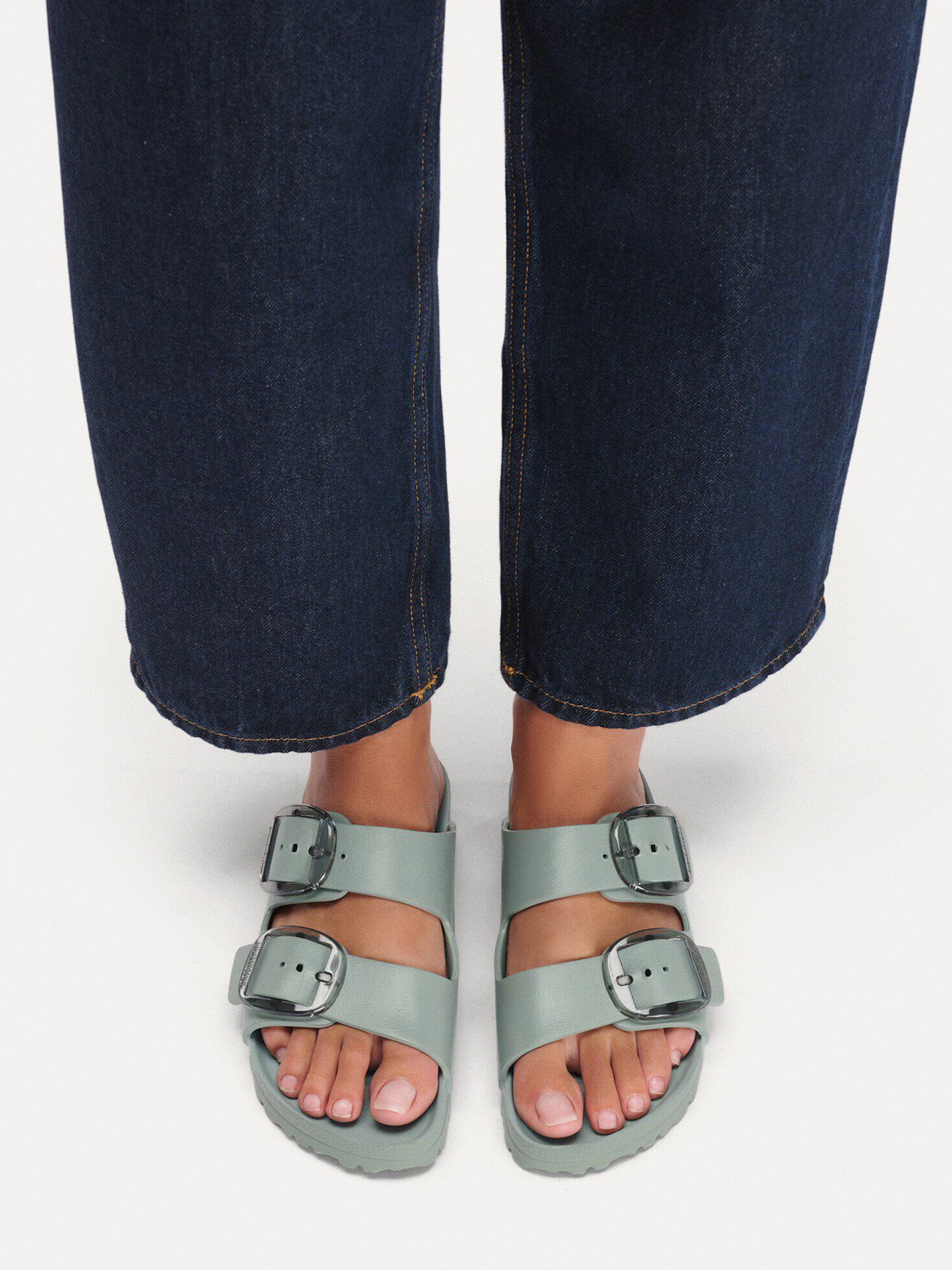 Birkenstock Arizona Big Buckle Eva Grey Slides