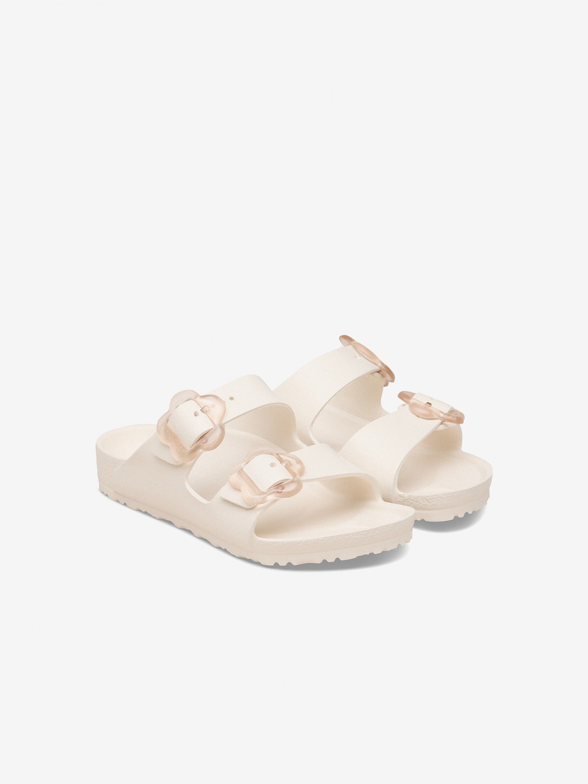 Chanclas Birkenstock Arizona Flower EVA Kids Blancos