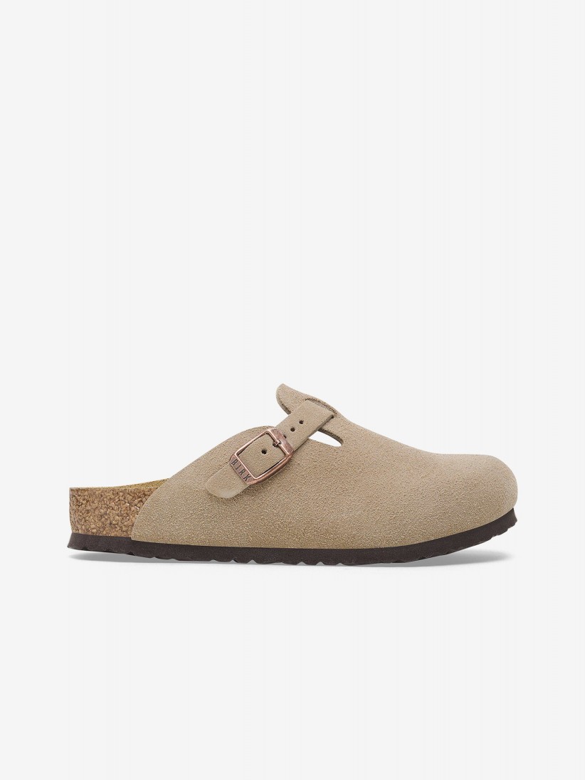 Chanclas Birkenstock Boston Gamuza Kids Beige Chanclas Birkenstock Boston Gamuza Kids Beige