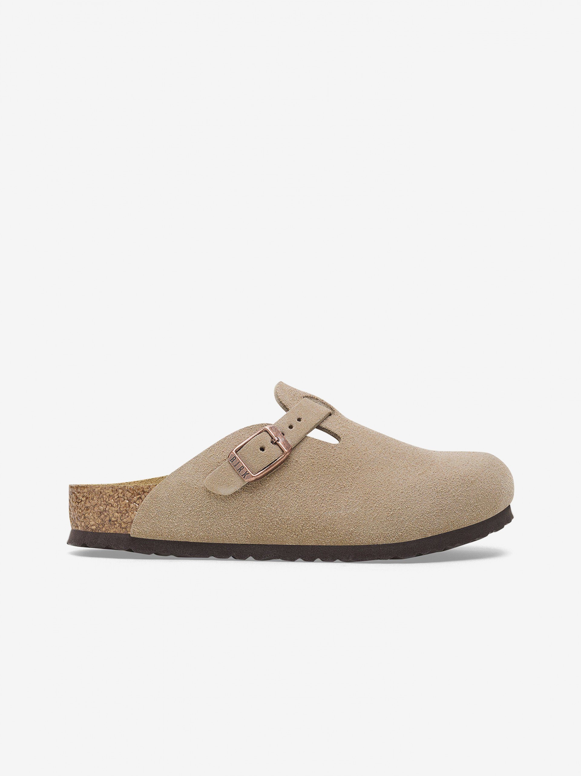 Chanclas Birkenstock Boston Gamuza Kids Beige