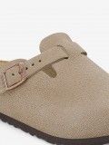 Chanclas Birkenstock Boston Gamuza Kids Beige Chanclas Birkenstock Boston Gamuza Kids Beige