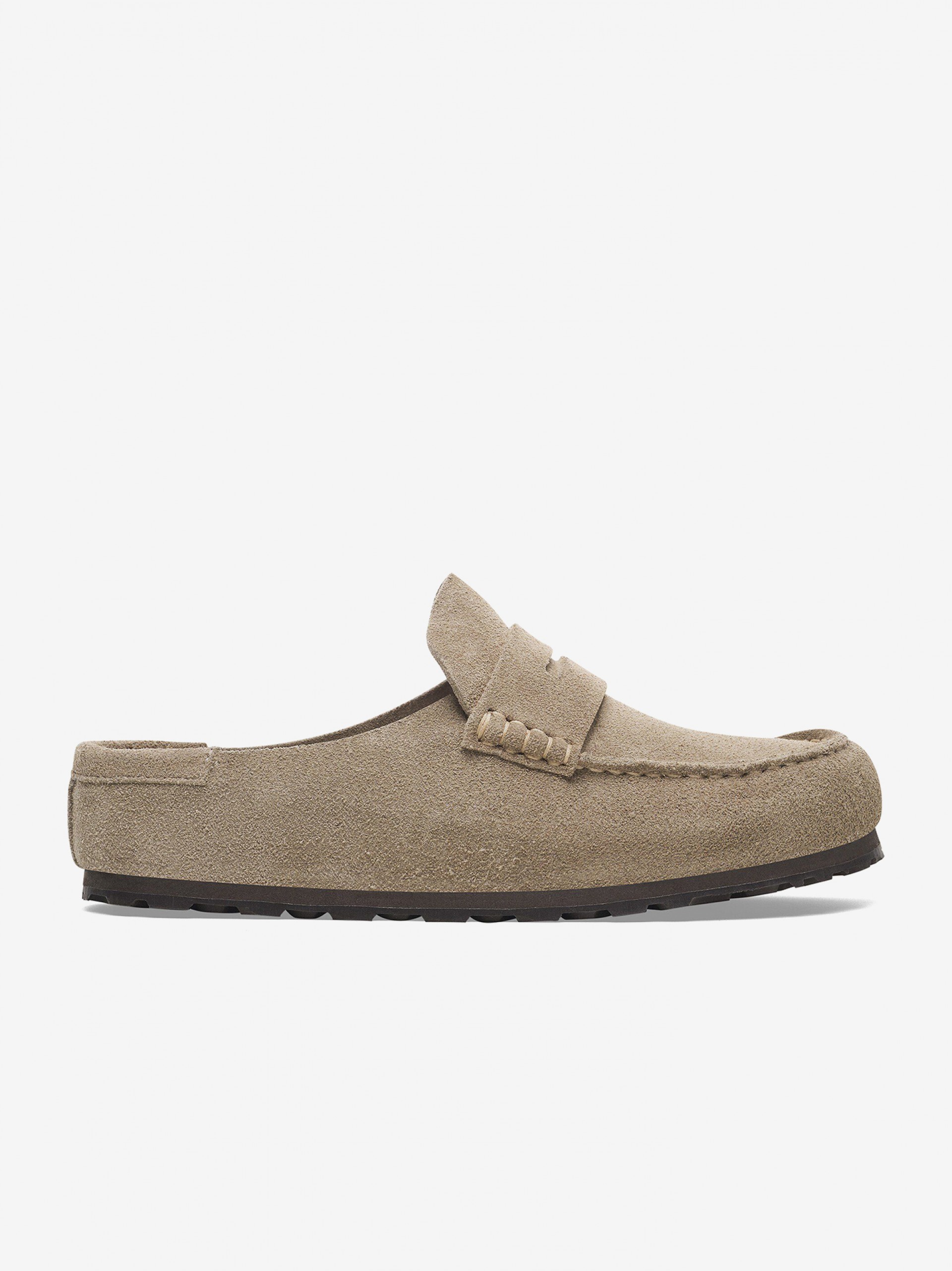 Chanclas Birkenstock Naples Wrapped Gamuza Beige