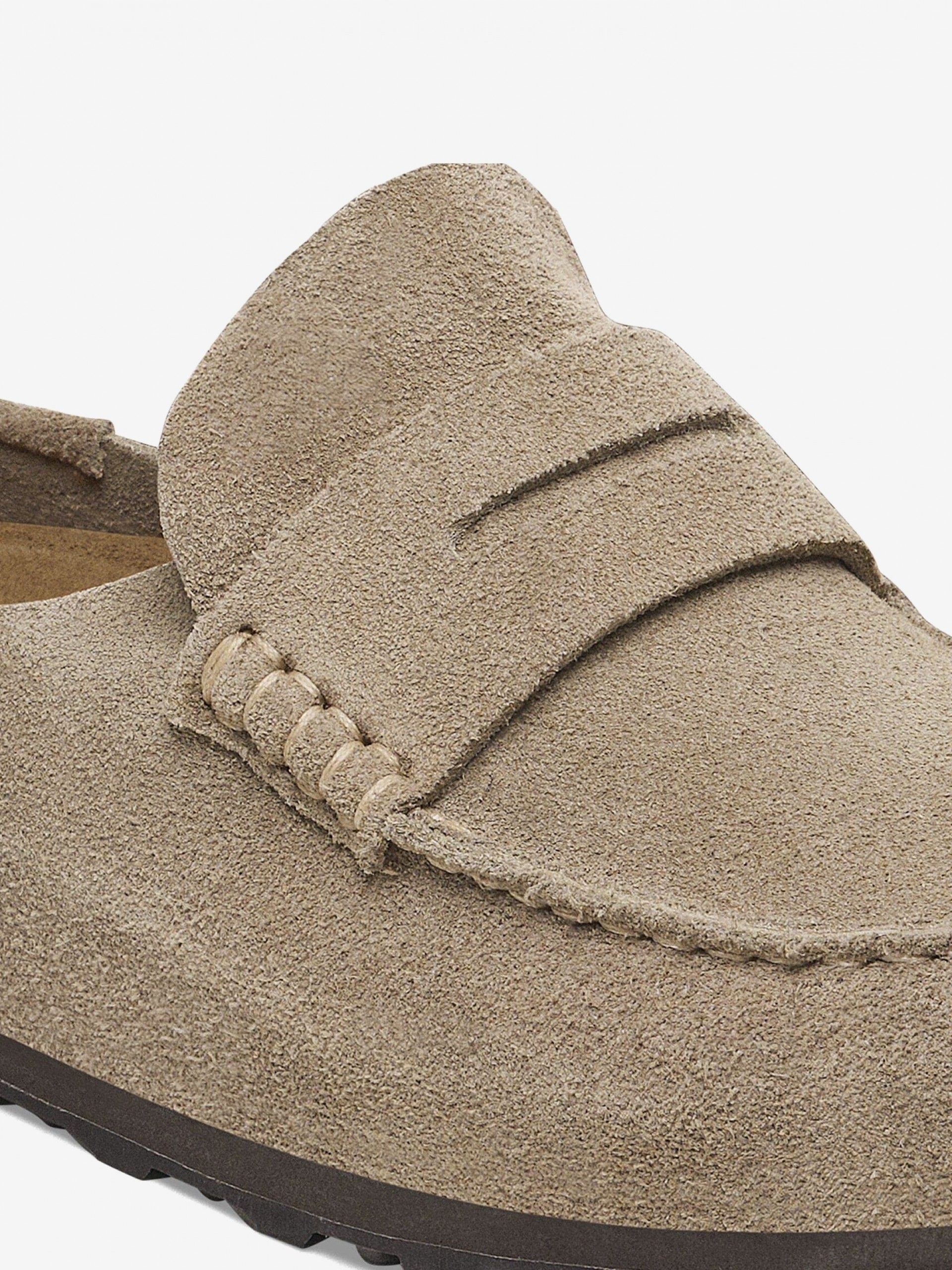 Chanclas Birkenstock Naples Wrapped Gamuza Beige