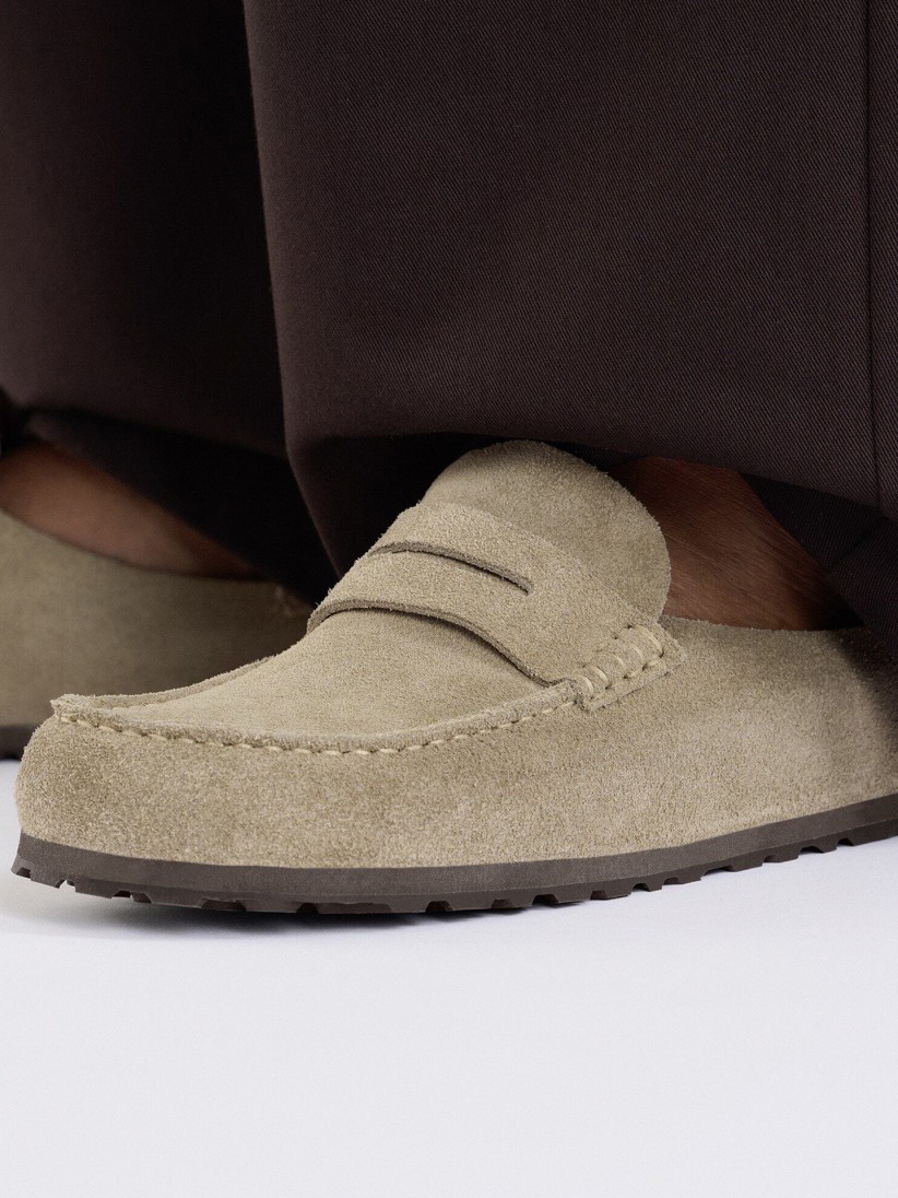 Chanclas Birkenstock Naples Wrapped Gamuza Beige Chanclas Birkenstock Naples Wrapped Gamuza Beige