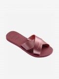 Havaianas Aqua Metallic Burgundy Slides
