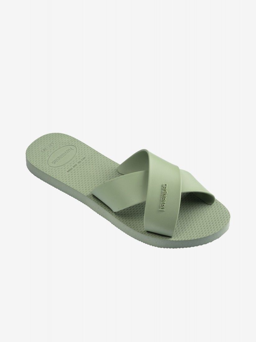 Havaianas Aqua Green Slides Havaianas Aqua Green Slides