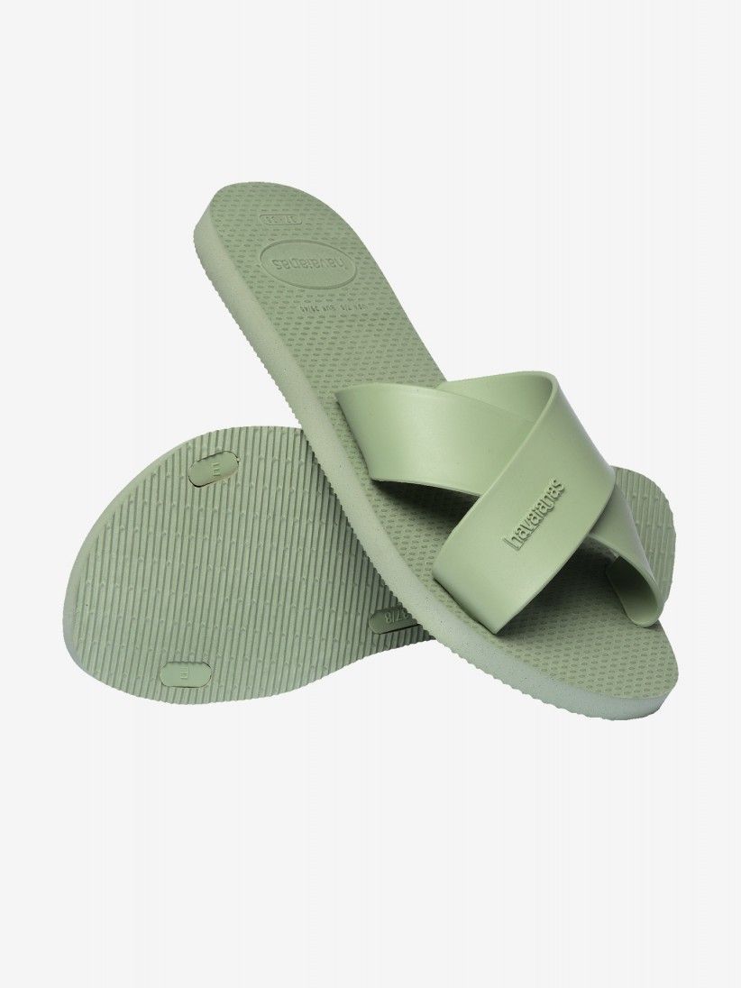 Havaianas Aqua Green Slides Havaianas Aqua Green Slides