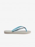Havaianas Slim Glitter II Kids Blue and Beige Flip Flops Havaianas Slim Glitter II Kids Blue and Beige Flip Flops