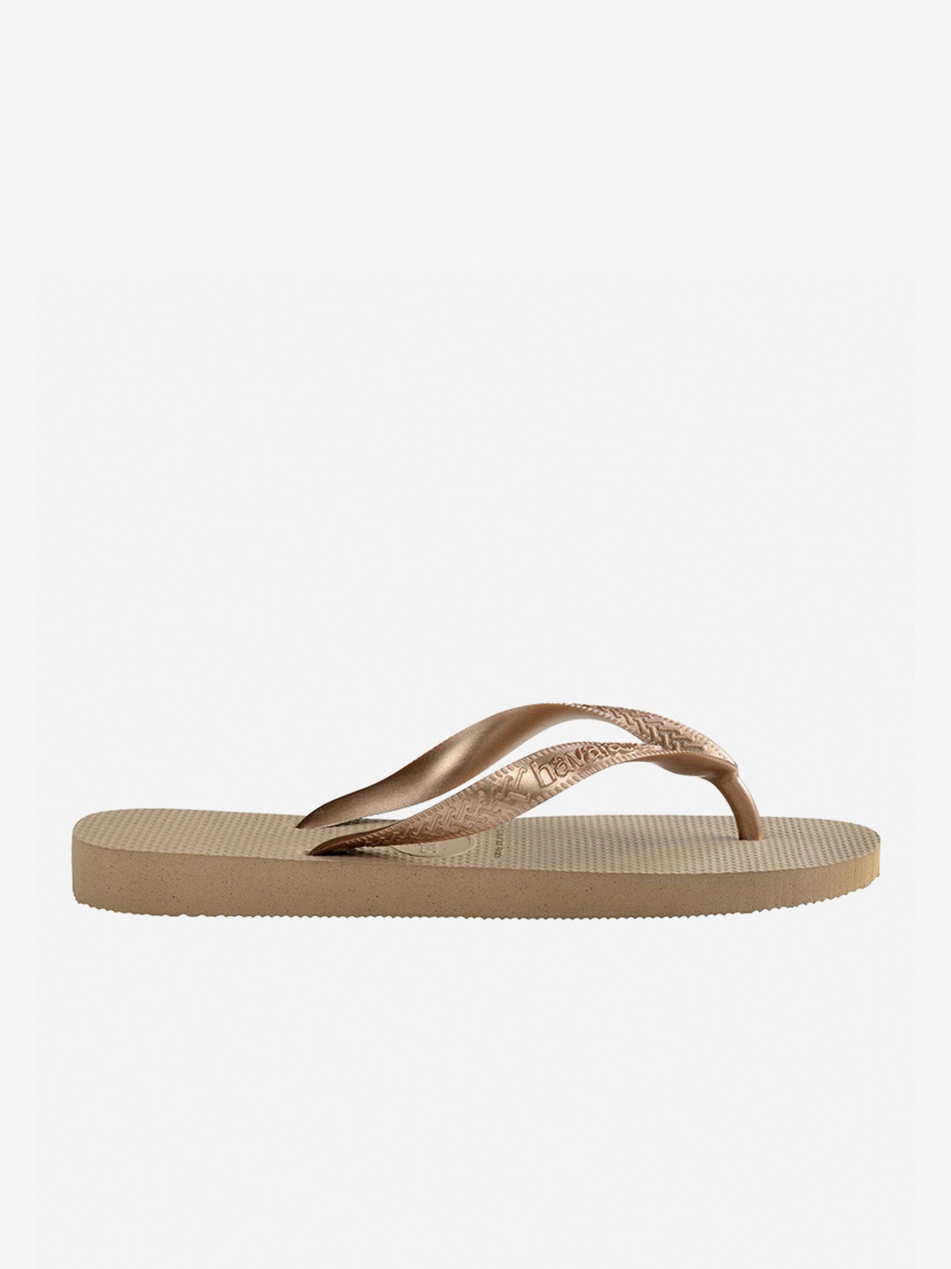 Havaianas Top Glitter Bronze Flip Flops