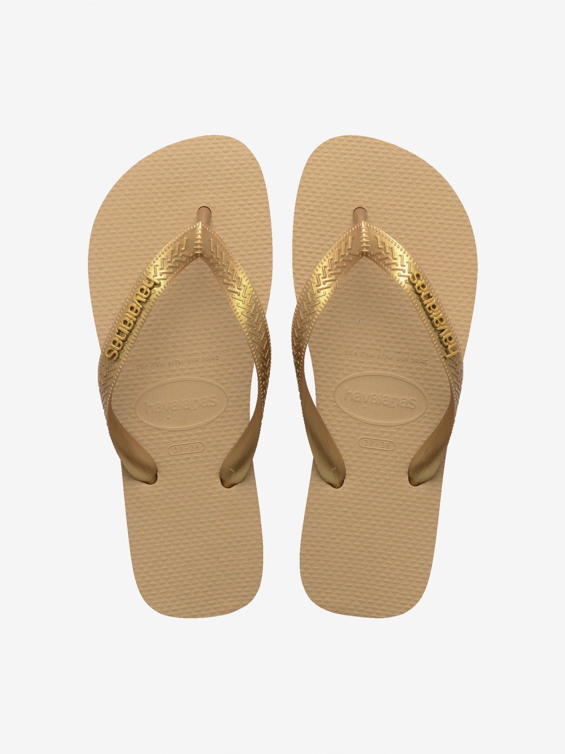 Chanclas Havaianas Logo Metallic Bronce