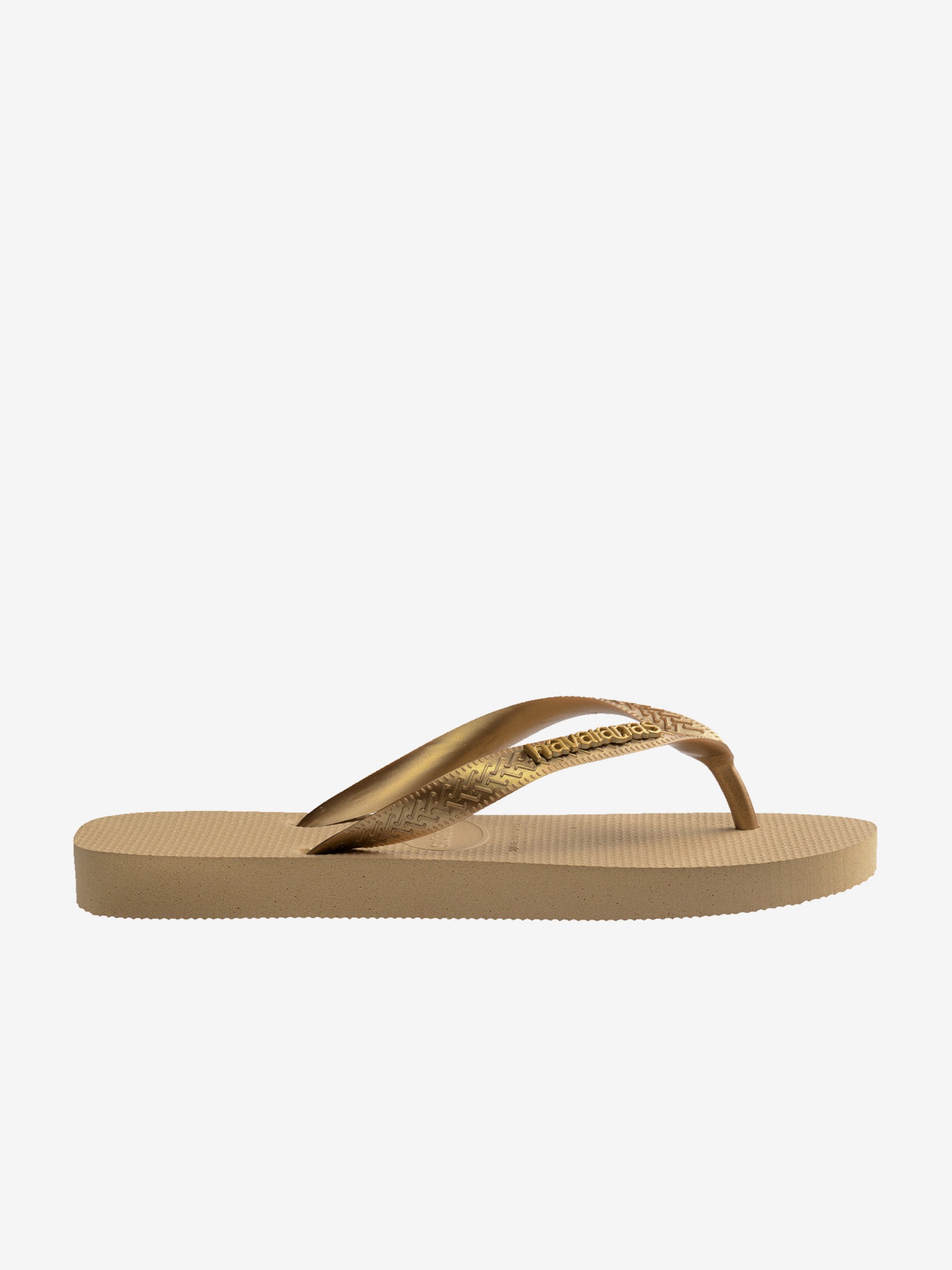 Chinelos Havaianas Logo Metallic Bronze