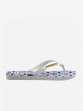 Havaianas Top Sao Luis White and Blue Flip Flops Havaianas Top Sao Luis White and Blue Flip Flops