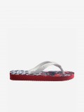 Chinelos Havaianas Disney Cars Kids Vermelhos e Brancos