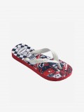 Chinelos Havaianas Disney Cars Kids Vermelhos e Brancos