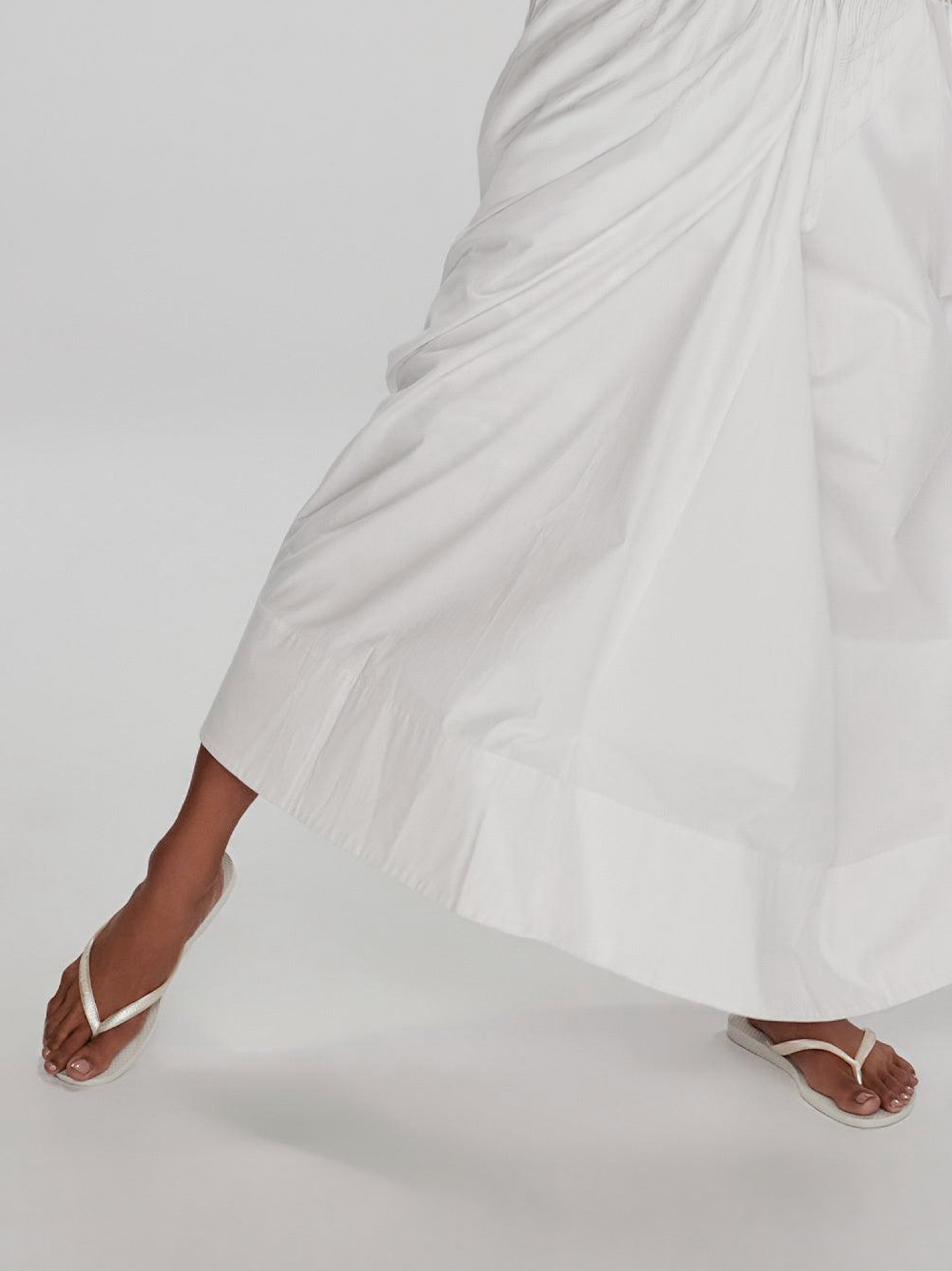 Havaianas Slim White Flip Flops