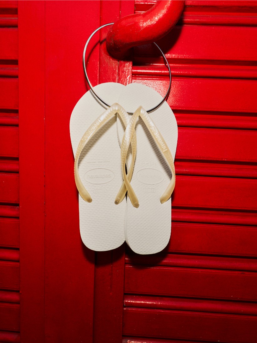 Havaianas Slim White Flip Flops Havaianas Slim White Flip Flops