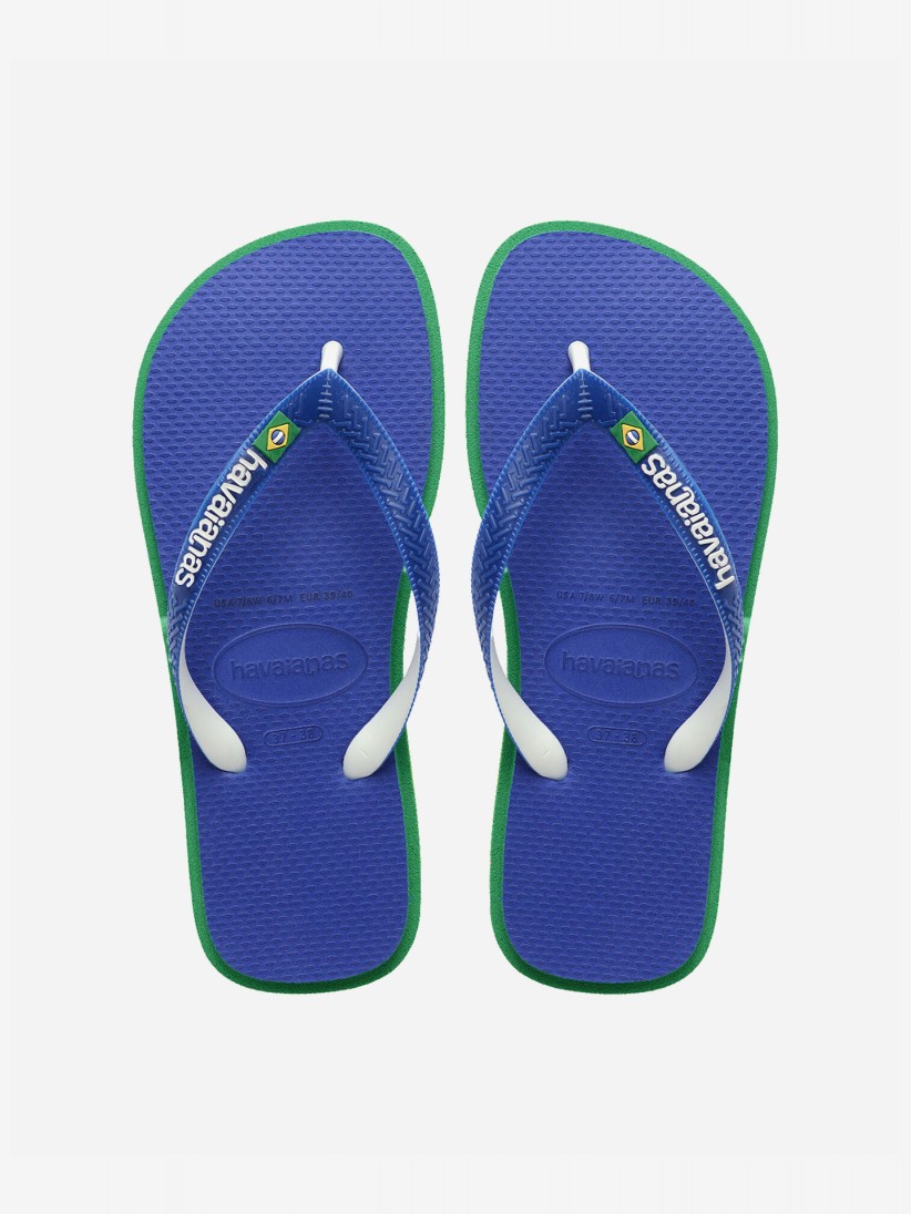 Chinelos Havaianas Brasil Twist Azuis Chinelos Havaianas Brasil Twist Azuis