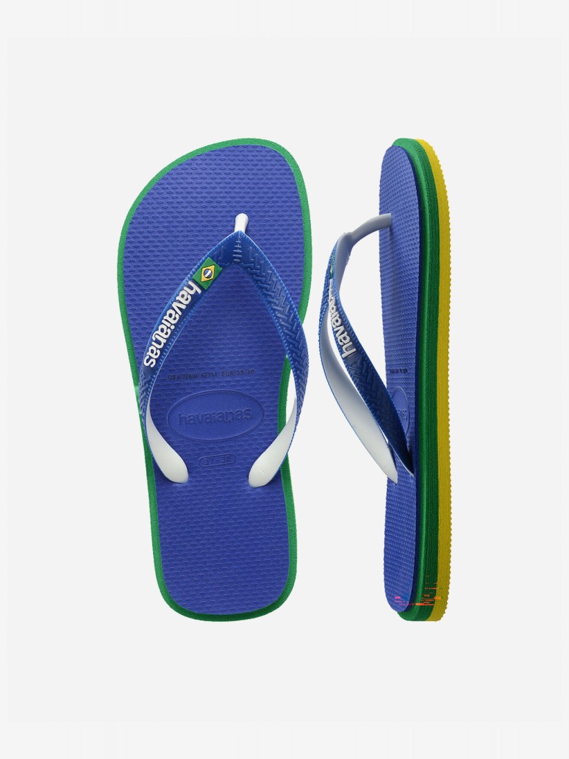 Chinelos Havaianas Brasil Twist Azuis Chinelos Havaianas Brasil Twist Azuis