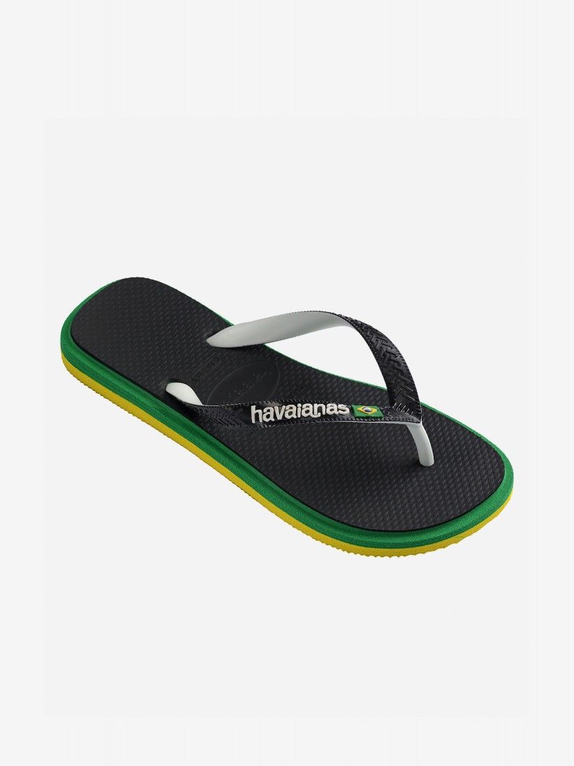 Chinelos Havaianas Brasil Twist Pretos Chinelos Havaianas Brasil Twist Pretos