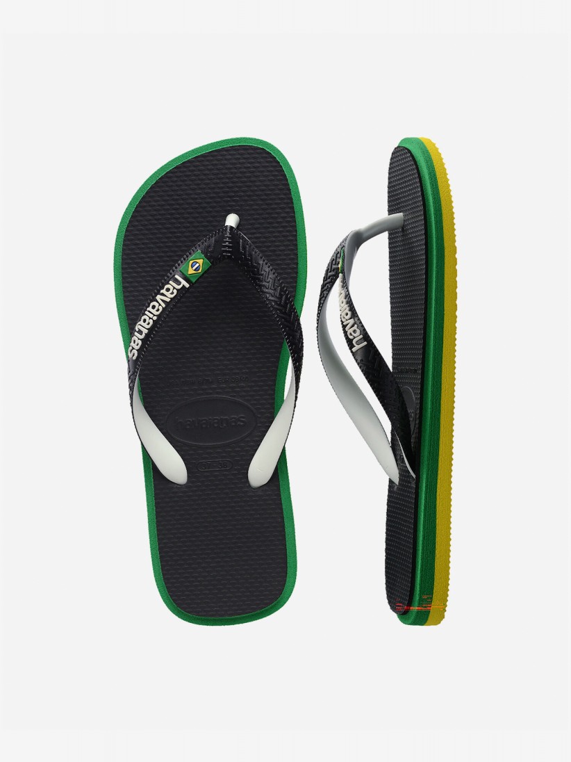 Chinelos Havaianas Brasil Twist Pretos Chinelos Havaianas Brasil Twist Pretos
