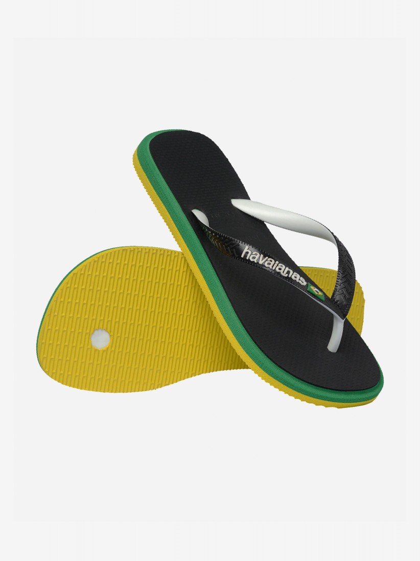 Chinelos Havaianas Brasil Twist Pretos Chinelos Havaianas Brasil Twist Pretos