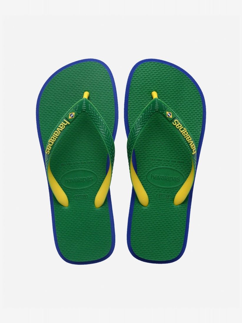 Chinelos Havaianas Brasil Twist Verdes Chinelos Havaianas Brasil Twist Verdes