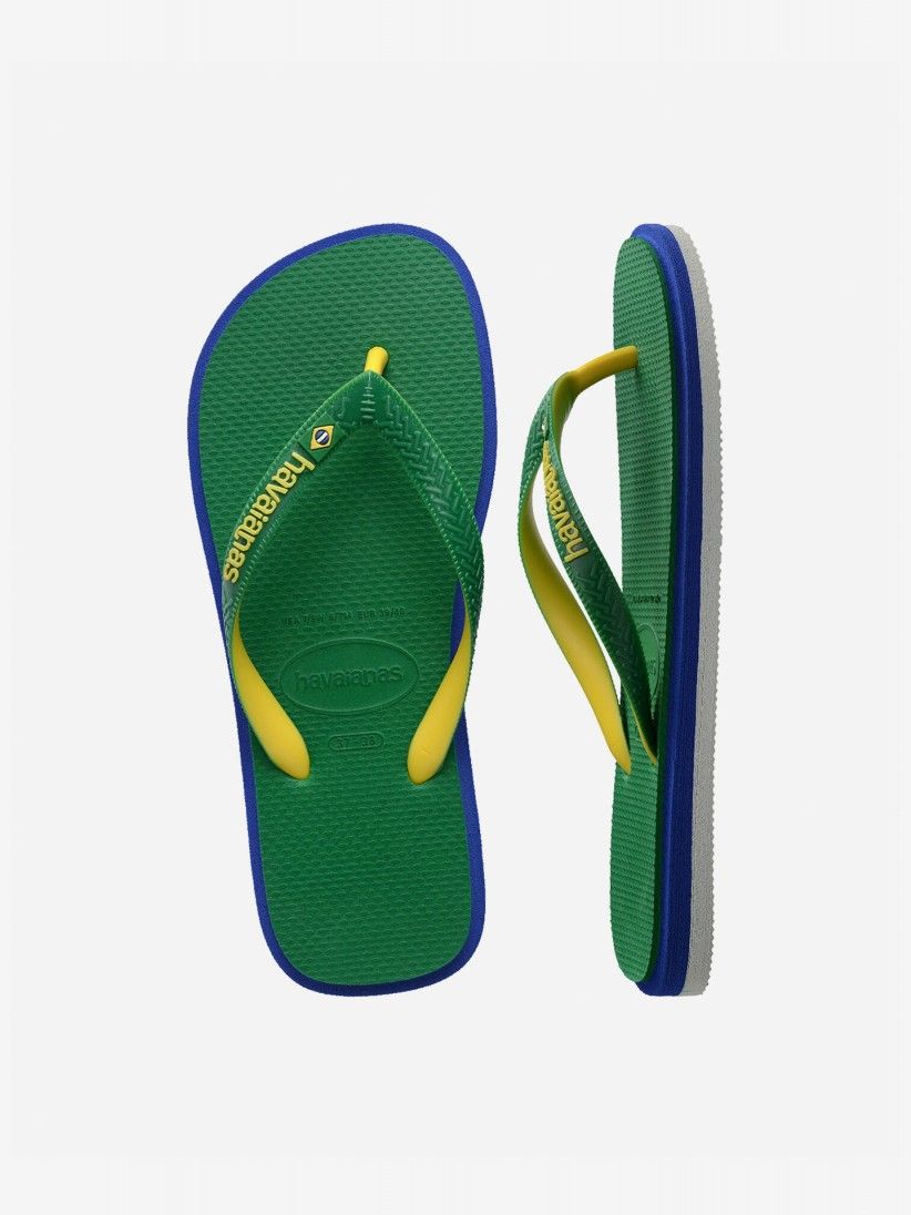 Chinelos Havaianas Brasil Twist Verdes Chinelos Havaianas Brasil Twist Verdes