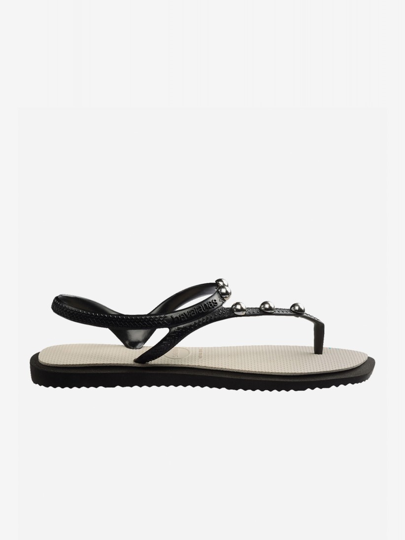 Sandalias Havaianas Flash Fusion Negras y Beige