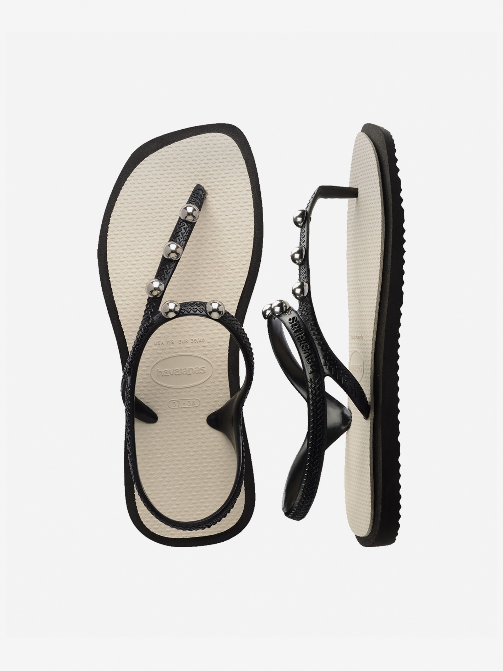 Havaianas Flash Fusion Black and Beige Sandals