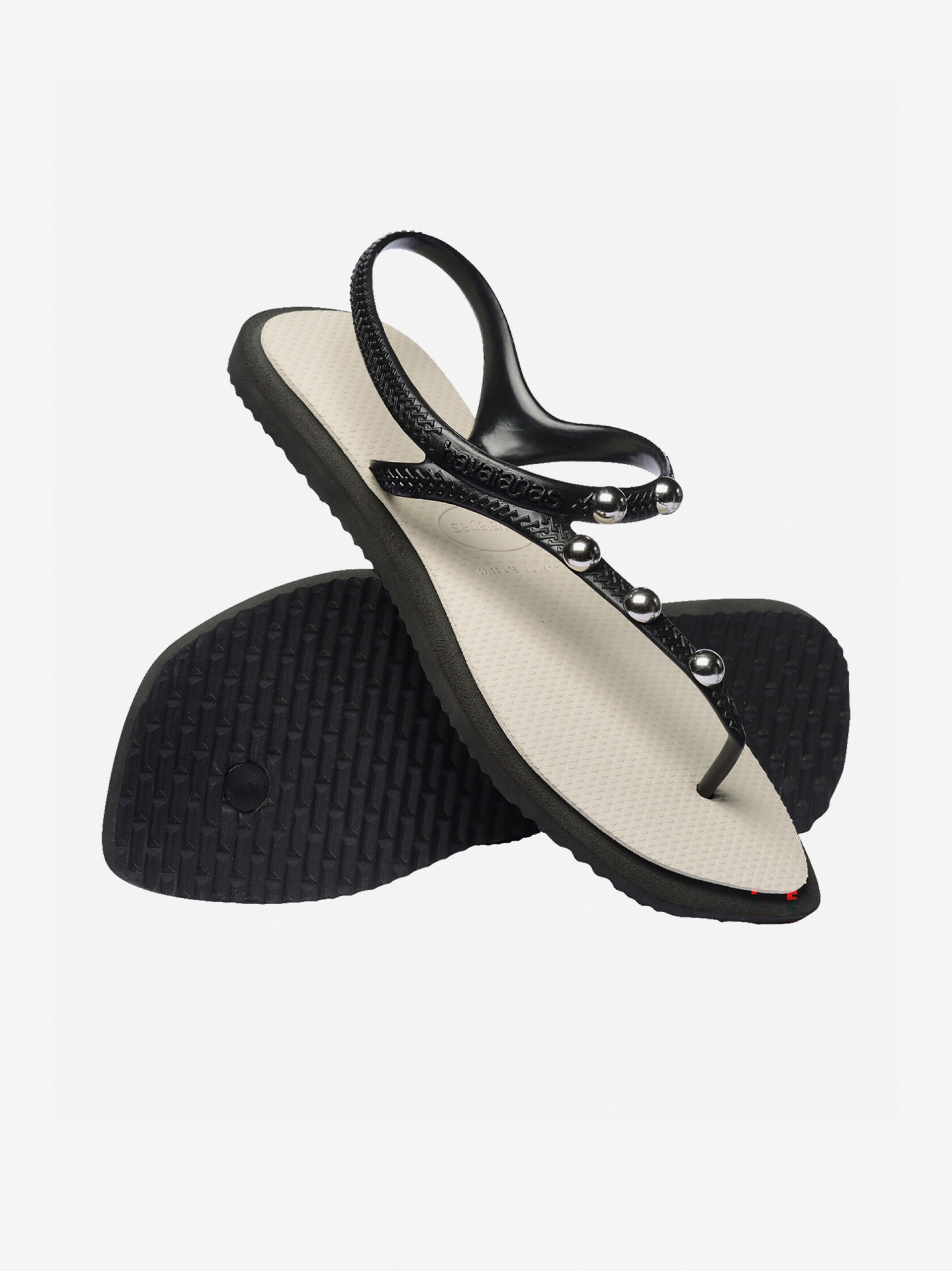 Sandalias Havaianas Flash Fusion Negras y Beige