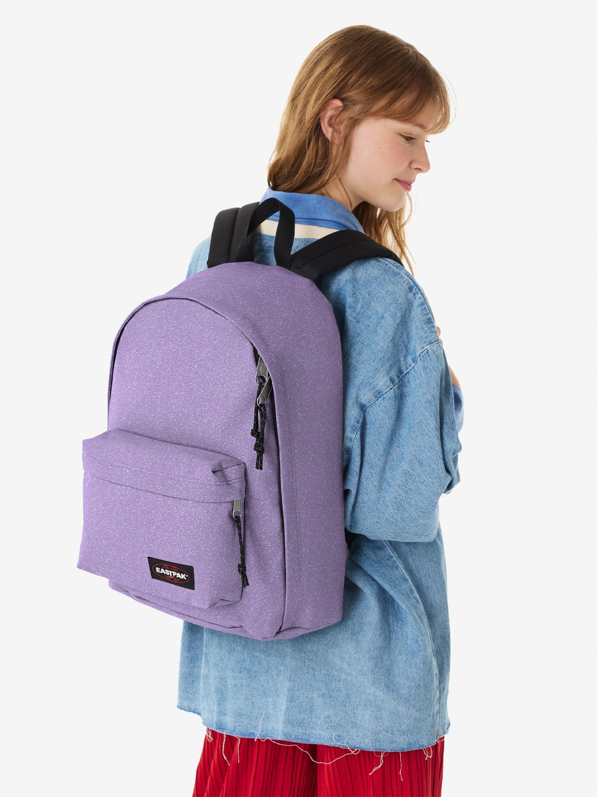 Eastpak Out Of Office Glossy Lilac School Backpack
