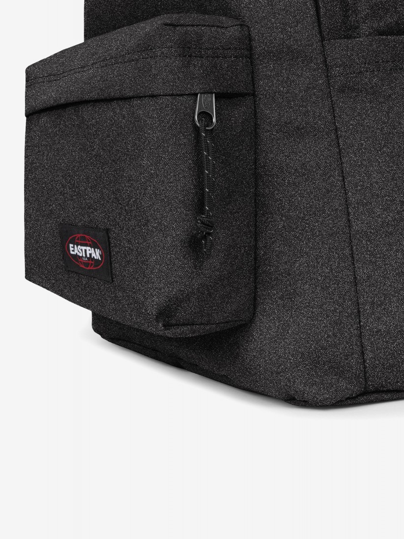 Mochila Escolar Eastpak Day Office Preta Brilhante Mochila Escolar Eastpak Day Office Preta Brilhante