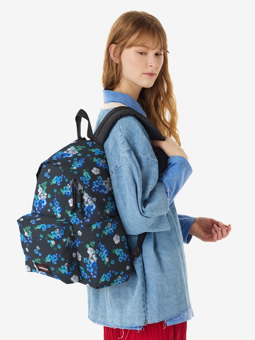 Mochila Escolar Eastpak Day Pak'R Preta Floral Bloom Mochila Escolar Eastpak Day Pak'R Preta Floral Bloom