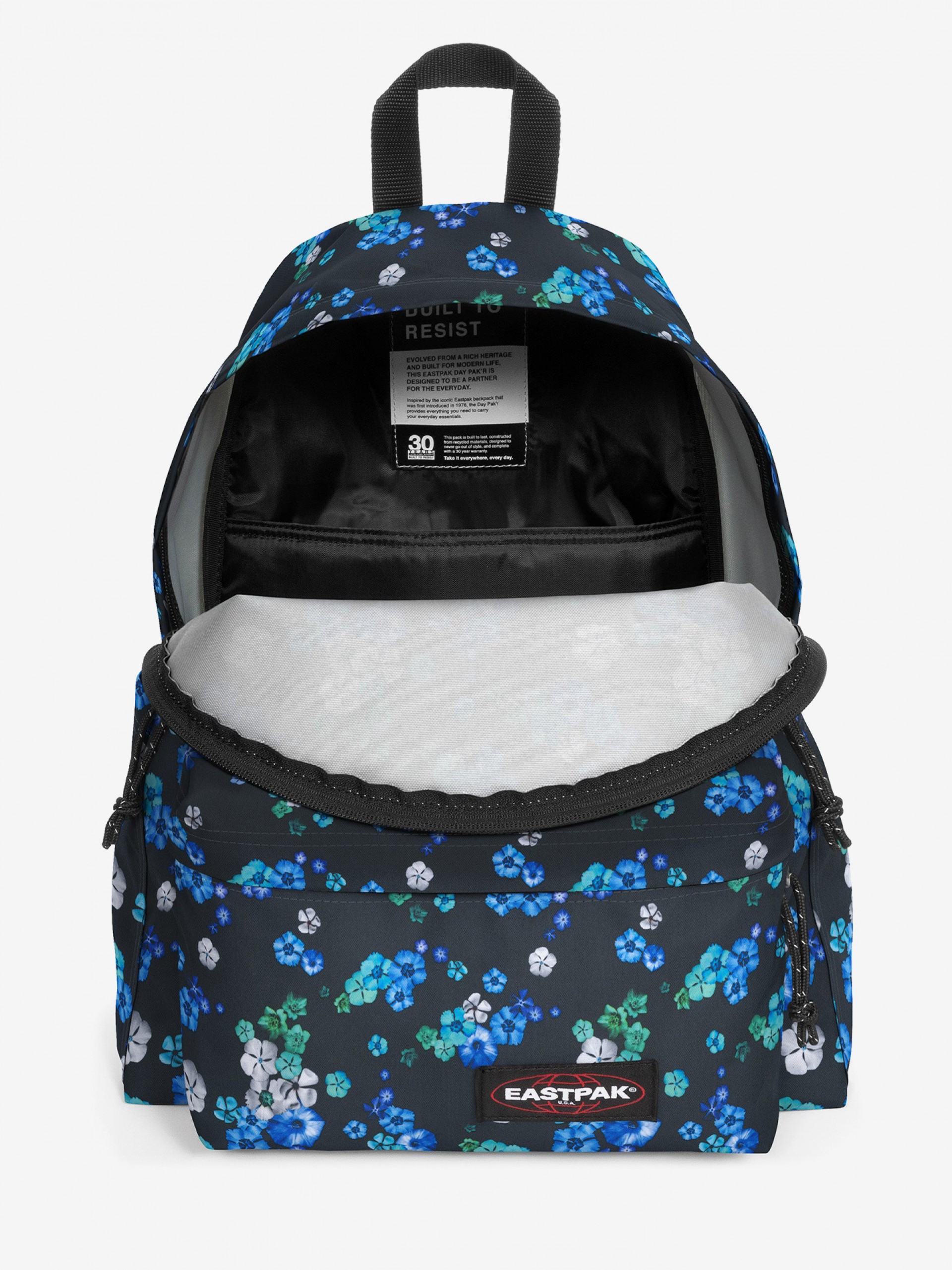 Eastpak Day Pak'R Black Floral Bloom School Backpack