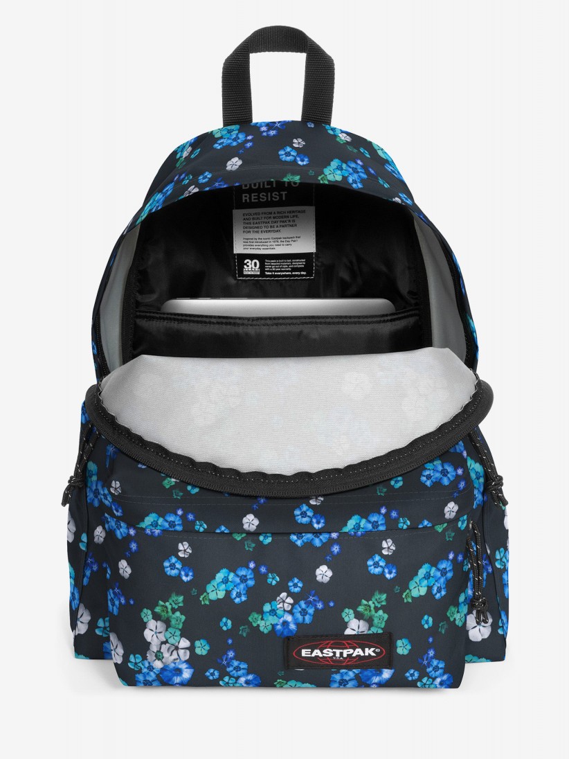 Mochila Escolar Eastpak Day Pak'R Preta Floral Bloom Mochila Escolar Eastpak Day Pak'R Preta Floral Bloom