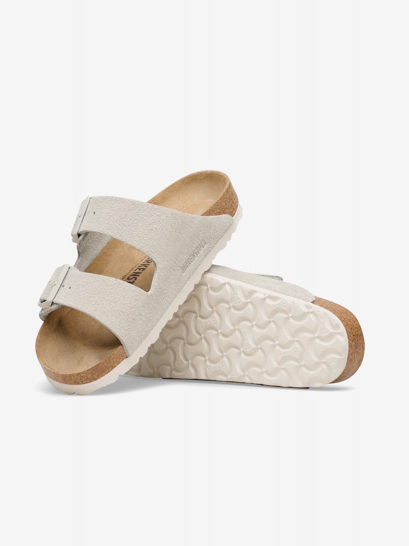 Birkenstock Arizona Suede Grey Slides Birkenstock Arizona Suede Grey Slides