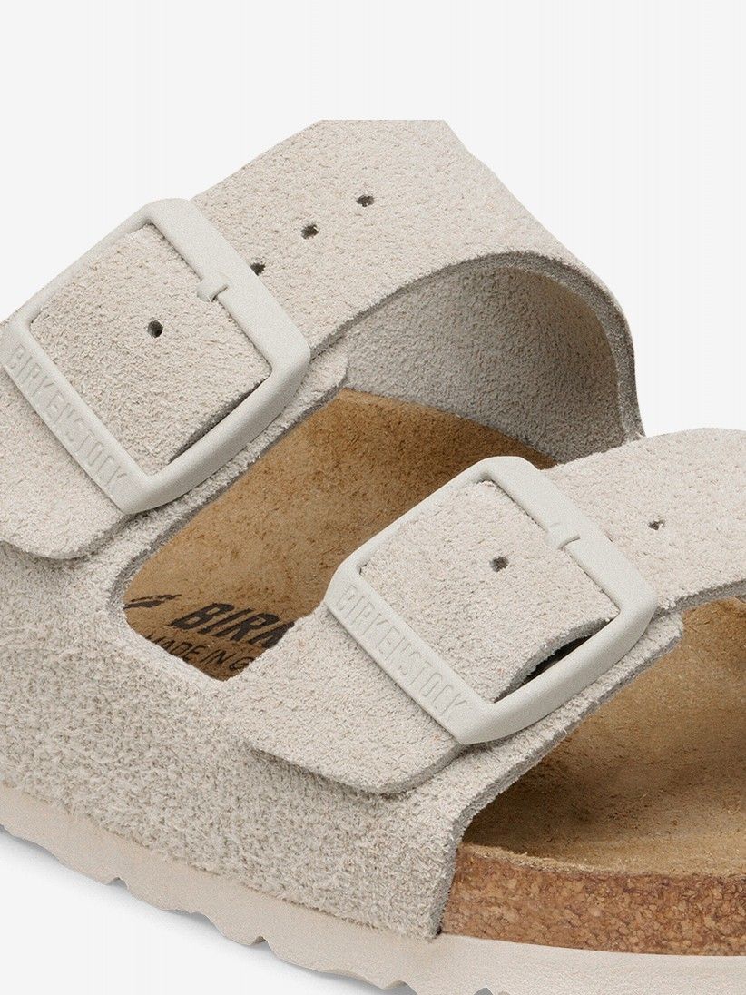 Birkenstock Arizona Suede Grey Slides Birkenstock Arizona Suede Grey Slides