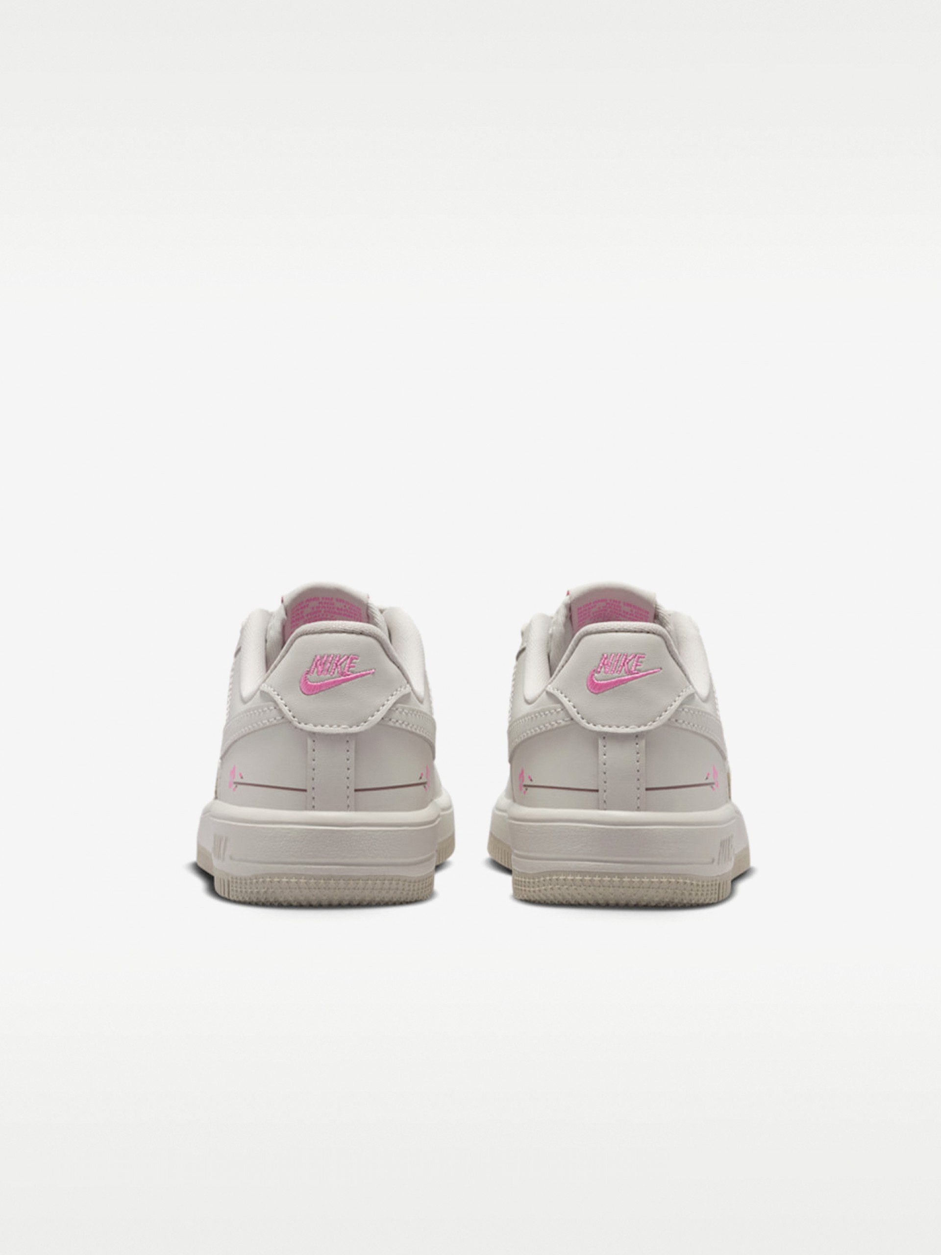 Nike Force 1 Low Lace FL Grey and Pink Sneakers For Children