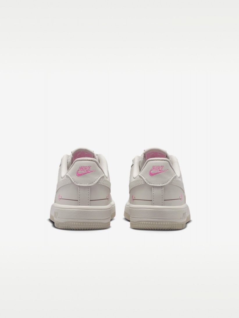 Zapatillas Nike Force 1 Low Lace FL Grises y Rosa Para Ni�o