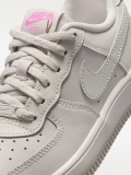 Zapatillas Nike Force 1 Low Lace FL Grises y Rosa Para Ni�o