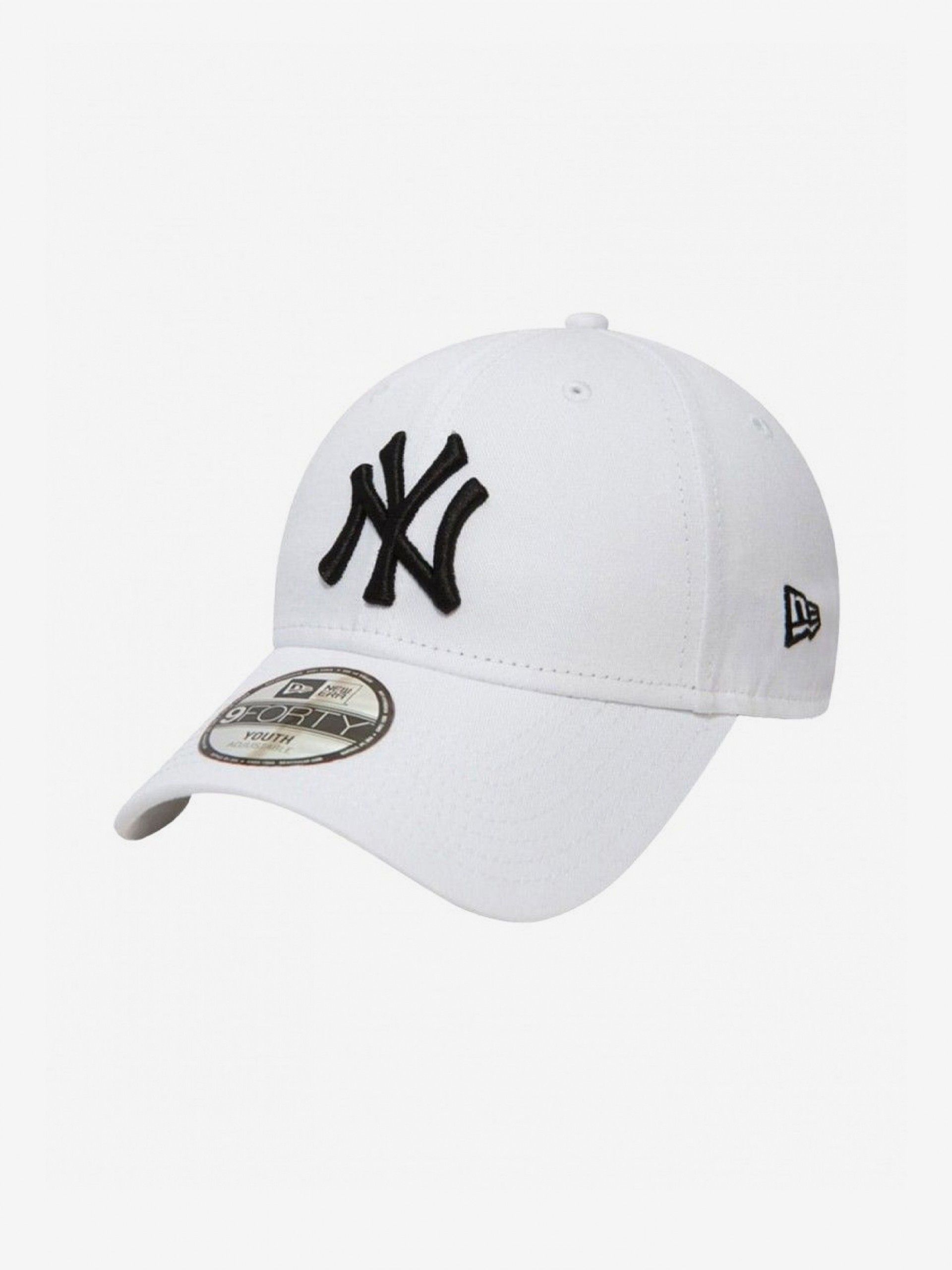 New Era New York Yankees Essential 9FORTY Kids White and Black Cap