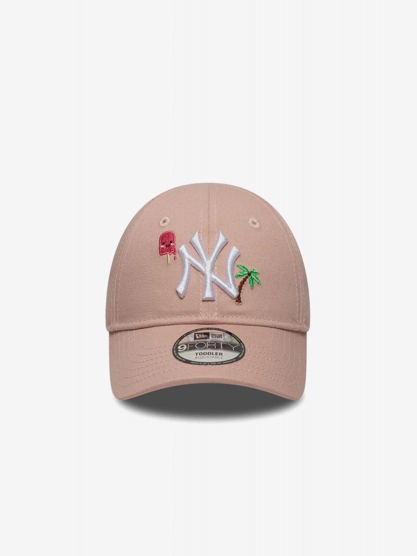 New Era New York Yankees Summer 9FORTY Toddler Pink Cap New Era New York Yankees Summer 9FORTY Toddler Pink Cap